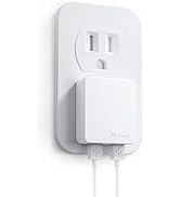Nekmit Dual Port Ultra Thin Flat USB Wall Charger with Smart IC, White