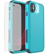 X-belmox for iPhone 11 Protective Case, 3-Layer Heavy Duty Case with Screen Protector, Wireless C...