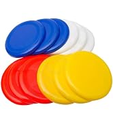 Fun Central High-Flying Excitement: 12 Pack, 10 Inch Assorted Color Flying Discs (Blue, Red, Whit...