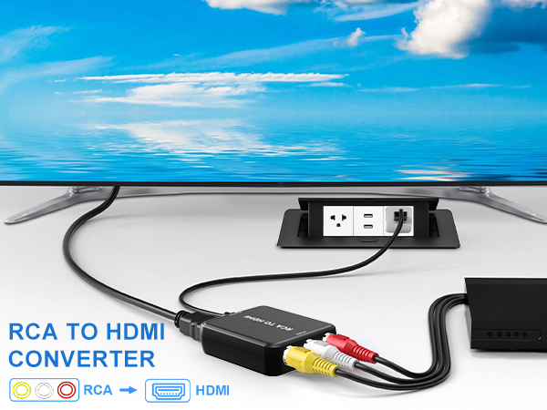 Uzifhdhi RCA to HDMI Converter