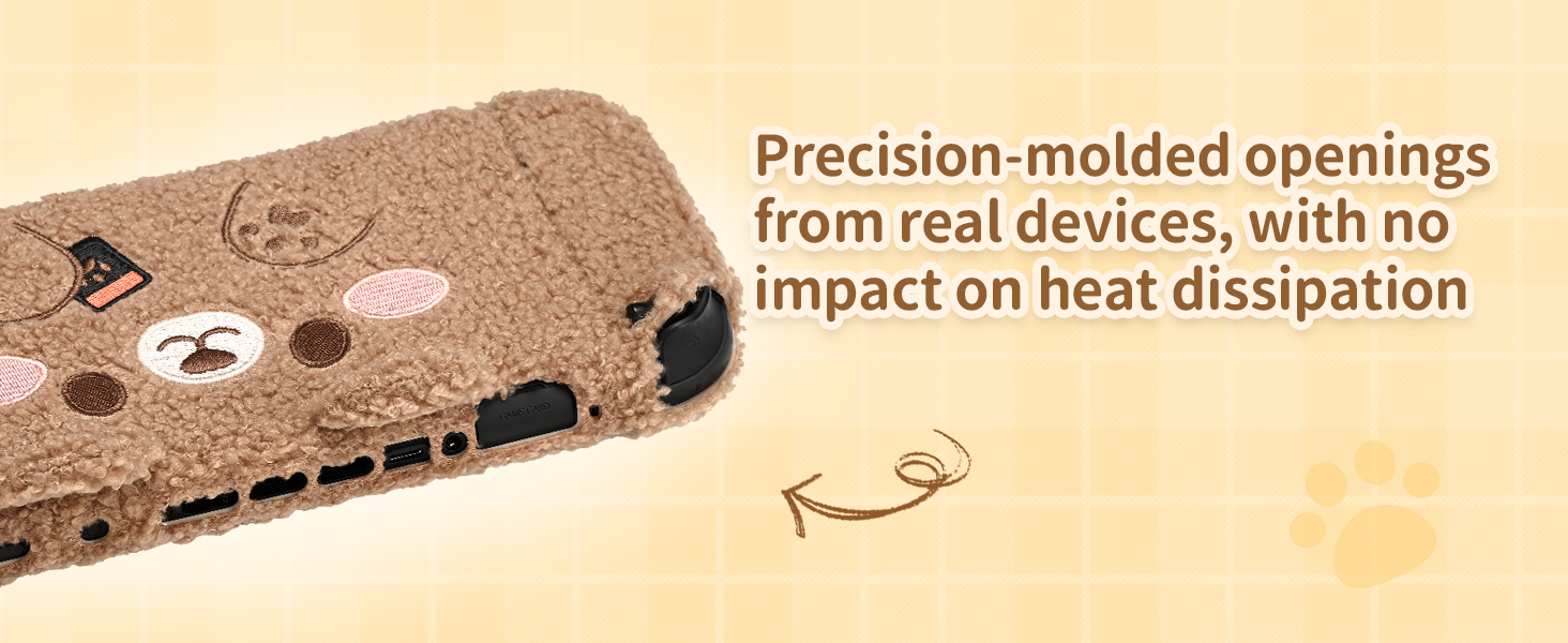 Switch 2 plush bear case