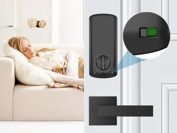 keypad door lock with handle