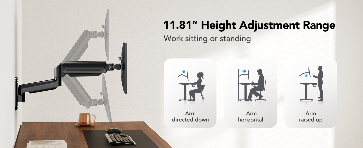 wall mount monitor arm