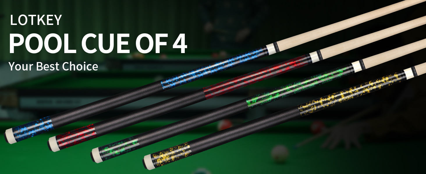 pool sticks set of 4