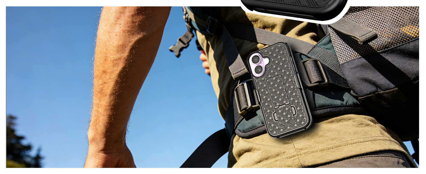 Ailiber Compatible for iPhone 17 Case Holster with Screen Protector