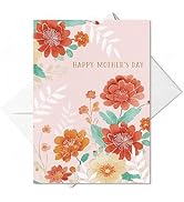 Artoid Mode 24 Pack Pink Flower Happy Mother's Day Cards Gift With Envelope & Stickers Blank Note...