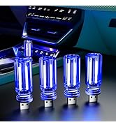 UBAPEV 4 PCS USB Night Light, Touch Dimmable Mini USB LED Car Interior Ambient Lights, Portable P...