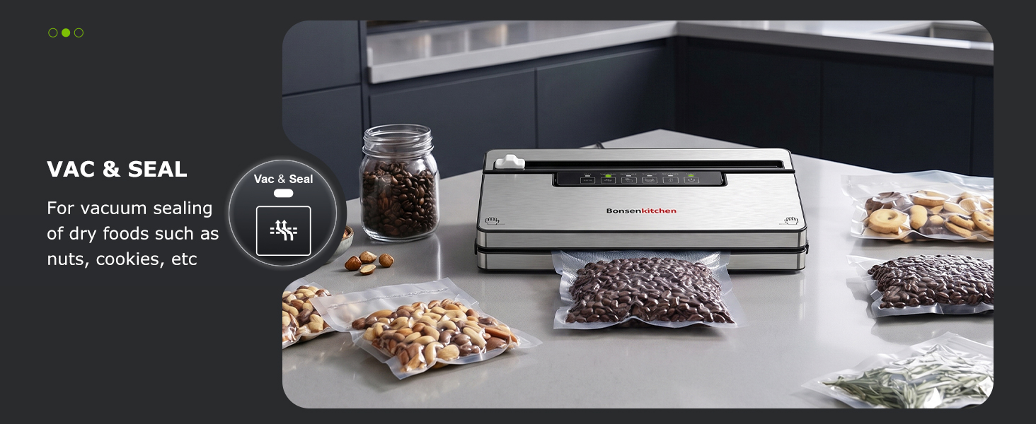 Bonsenkitchen Vacuum Sealer for Food