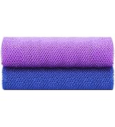 2 Pcs African Net Sponge, African Exfoliating Net Bath Sponge Body Scrubber Net Washcloth Back Sc...