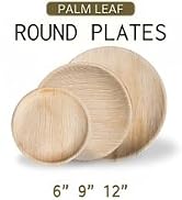 round part plates bamboo