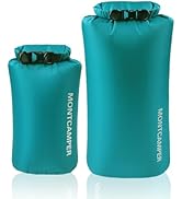 MONTCAMPER 2-pack 30D Nylon Waterproof Dry Bag-Portable Storage Sack for Kayaking, Hiking and Raf...