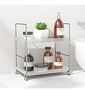 NLBTW 2 Tier Bathroom Organizer Countertop,Kitchen Spice Rack or Makeup Shelf Vanity Perfume Skin...