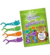 Kids’ Grape-Flavored Dental Flossers, Colorful Animals add Fun to Support Healthy Habits, Easy-Gr...