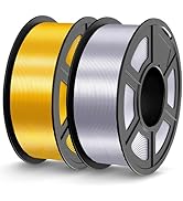 JAYO Silk PLA Filament 1.75mm 2.2KG, Metal-Like Shiny 3D Printer Filament Dimensional Accuracy +/...