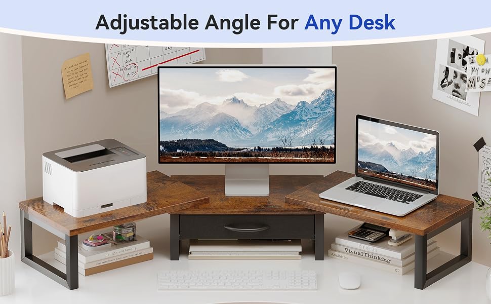monitor stand with storage