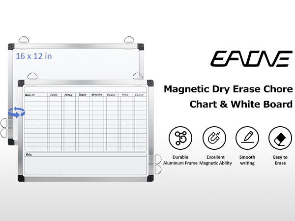 Chore Chart and Whiteboard for Kids and Adults