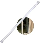 Evelots Sliding Door Security Bar-Adjustable Patio/Porch Anti-Theft Lock Guard, Child Proof-Adjus...
