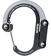 GEAR AID HEROCLIP 360° Swivel Carabiner Gear Clip and Hook (Medium) for Camping, Backpack, Suitca...