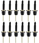 Pafusen 12 Pack Liquor Bottle Pourers, Liquor Pour Spout for Liquor Bottles, Stainless Steel Oliv...