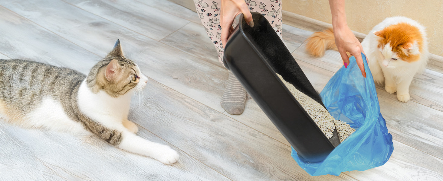 Putting cat litter: the thickness can easily support the cleaning of cat litter