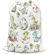 DSHFG Dinosaur Baby Shower Drawstring Gift Bags for Party, Dinosaur Baby Shower Birthday Drawstri...