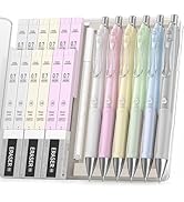 Four Candies Pastel Mechanical Pencil Set,6PCS 0.7mm Mechanical Pencils with 432PCS 0.7mm HB/2B L...