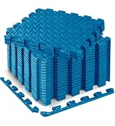 Haulcove 18pcs Puzzle Exercise Mat, 12.6"x12.6"x0.4", 18sqft EVA Interlocking Foam Floor Tiles, P...