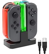 FastSnail Charging Dock Compatible with Nintendo Switch for Joy Con & OLED Model Controller with ...