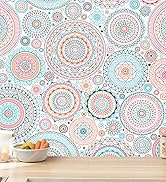 Fun Peel and Stick Wallpaper Cute Contact Paper Colorful Wallpaper Kitchen Contact Paper Decorati...