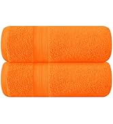 BOUTIQUO Cotton 2 Pack Oversized Bath Towel Set, Large Bath Towels 27x54, Ultra Soft, Absorbent, ...