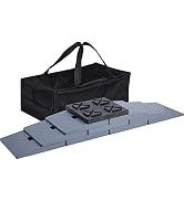 Homeon Wheels RV Leveling Blocks Heavy Duty Camper Leveling Blocks RV Stabilizer Pads Trailer,One...