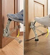 Gotega Door Stopper, 1 Packs Kickdown Door Stop with One Touch Adjustable Height and Rubber Tip 4...