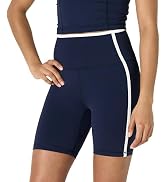 Essentials Women's Active FormFlex Buttery Soft High Waist 6" Biker Shorts with Contrast Trim