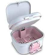 BVN Leakproof Denture Cup, Upgraded Carrying Storage, Denture Bath Box with Filter, Denture Cup f...