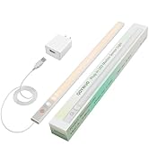 QOYWUO USB Plug-in LED Motion Sensor Light Indoor, Bright & Dimmable Under Cabinet Light - 3 Mode...