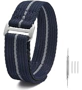 watchdives Nylon Watch Band 20mm 22mm Replacement Watch Straps Hook and Loop Fasteners Sport Watc...