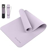Gruper Yoga Mat Non Slip, 72"L x 24"W x 0.24"/0.32"TH, Anti-Tear Exercise Mat with Carrying Strap...