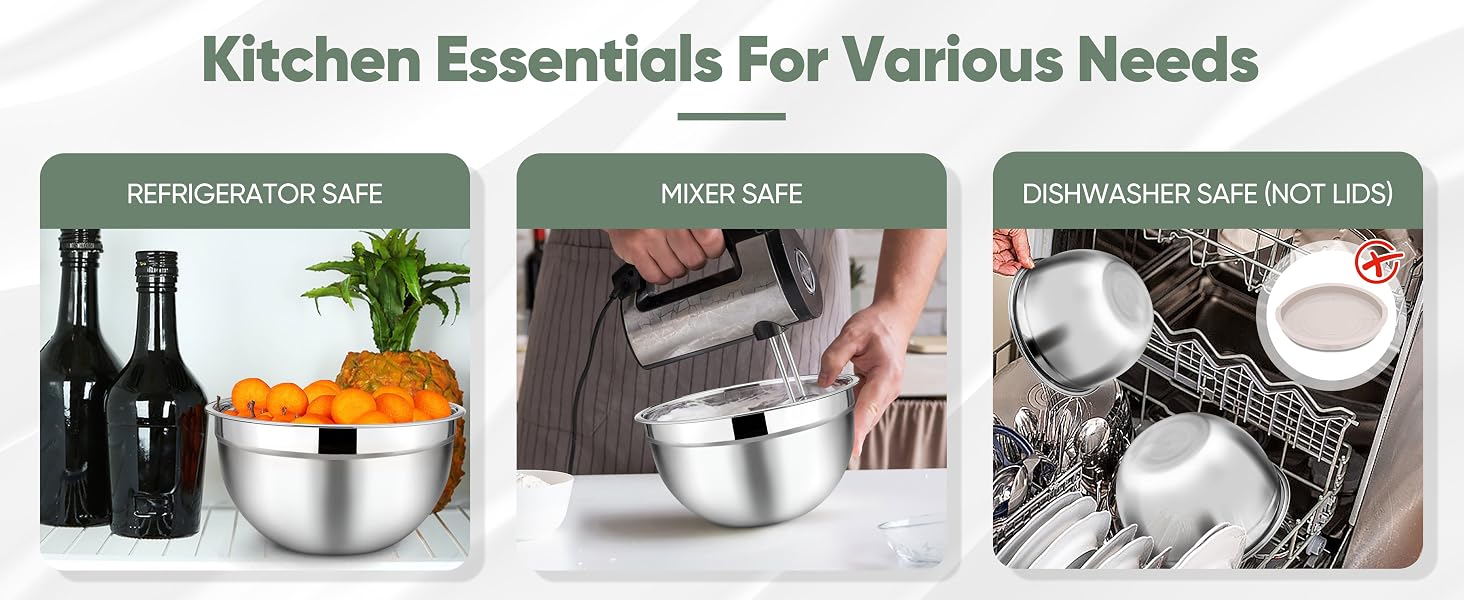 Khaki Mixing Bowls