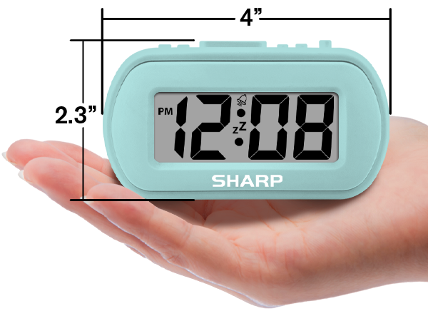 Bedroom, nightstand, bathroom, office, kids room, den- will fit almost anywhere you need a clock!