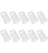 Quickun Plastic 3/8" Pex Barb Plug End Cap Pipe Crimp Fitting, Pack of 10