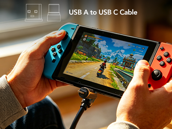 USB A to USB C