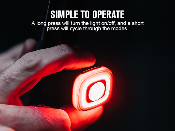 bike light with red light