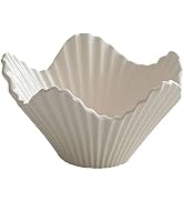 auons Ceramic Fruit Bowl Salad Bowl Porcelain Cereal Bowls Large Serving Bowls for Fruits, Nuts, ...
