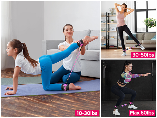 Ankle Resistance Bands with Cuffs