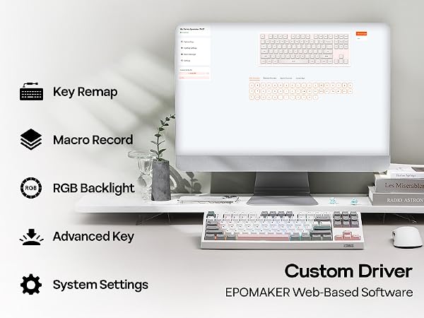 EPOMAKER TH87 Wireless Mechanical Keyboard with 10000mAh Battery