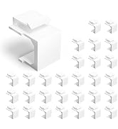 VCE UL Listed Keystone Blank Insert for Keystone Wall Plate, White 30-Pack | UL Listed for Safety...