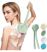 Electric Back Scrubber for Shower - Waterproof Rechargeable Exfoliating Brush for Deep Cleansing,...