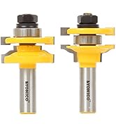 YONICO Cabinet Door Rail and Stile Router Bits Set 2 Bit Ogee 1/2-Inch Shank 12243