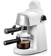 Ihomekee Espresso Machine, 3.5Bar Espresso and Cappuccino Machine with Preheating Function, 4 Cup...