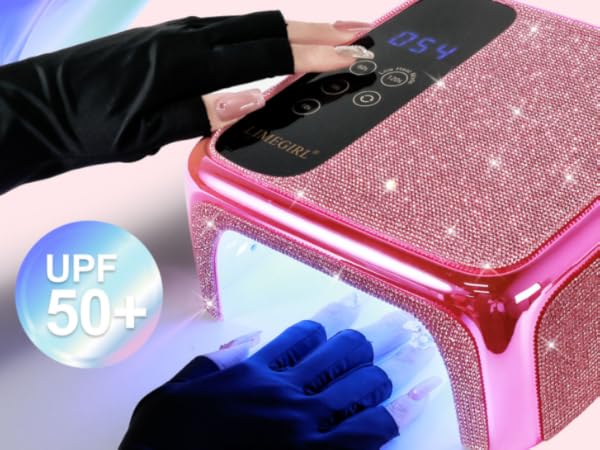 uv nail gloves for gel nail lamp